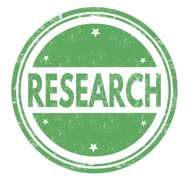 Araştırma işareti veya beyaz arka plan, vektör çizim damgası