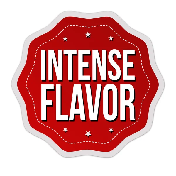 Intens Aroma Label Sticker Een Witte Achtergrond Vectorillustratie — Stockvector