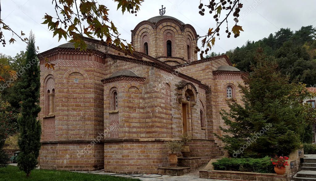 The Saint Dionysios Orthodox Monastery on Olympus mountain, Greece