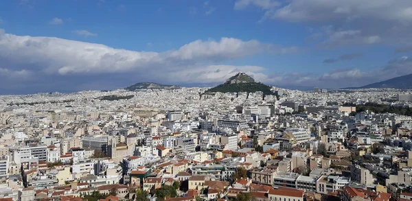 Cityscape Athens Lycabettus Hill Background Athens Greece — Stock Photo, Image