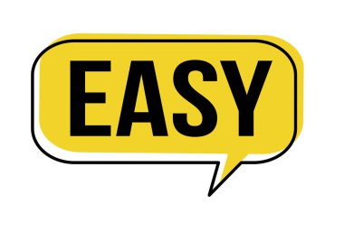 Beyaz arka plan, vektör çizim üzerinde kolay konuşma balonu