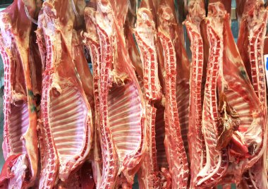 Satılık Satılık kanca asılı kuzu karkas