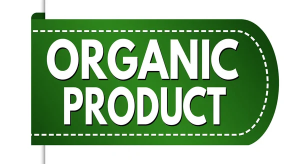 Organic product banner design — Stock Vector