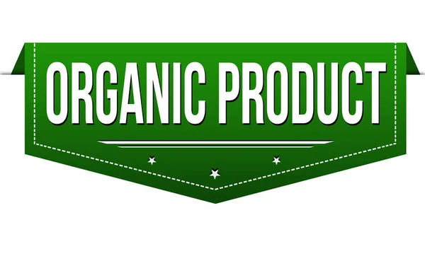 Organic product banner design — Stock Vector