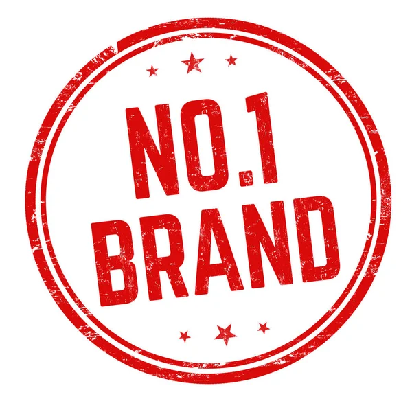 No. 1 brand sign or stamp — Stock Vector