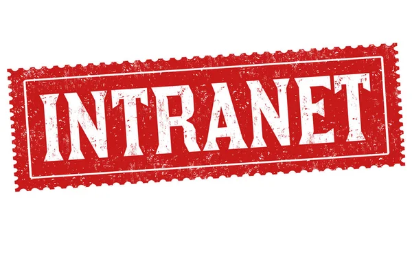 Signe ou timbre intranet — Image vectorielle