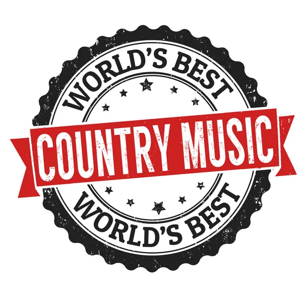 Signe ou timbre de musique country — Image vectorielle