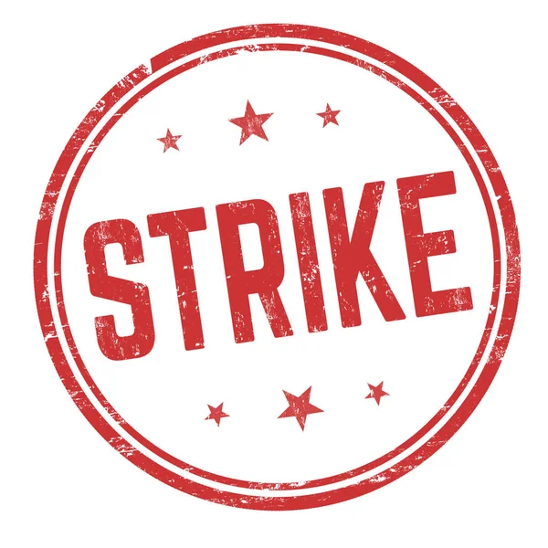 Segno di sciopero o timbro — Vettoriale Stock