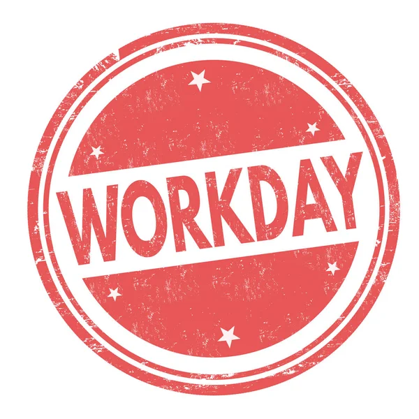 Workday znak lub pieczęć — Wektor stockowy