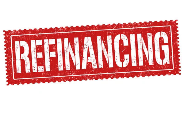 Assinatura ou carimbo do refinanciamento — Vetor de Stock
