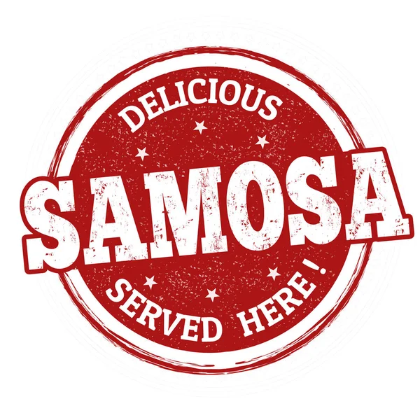 Signe ou timbre Samosa — Image vectorielle