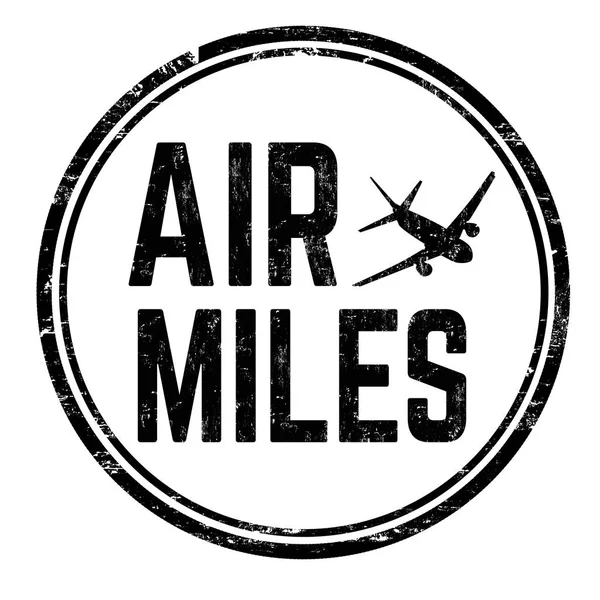 Air miles sign or stamp — Stock Vector
