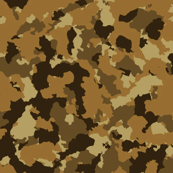 Brown military camouflage background texture — Stock Vector