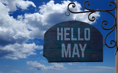 Merhaba ahşap vintage kayıt