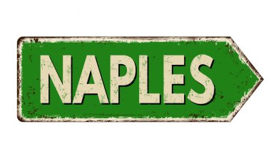 Napoli vintage paslı metal işareti 