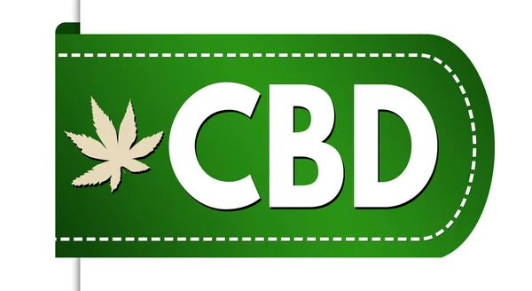 CBD ( Cannabidiol) banner design — Stock Vector