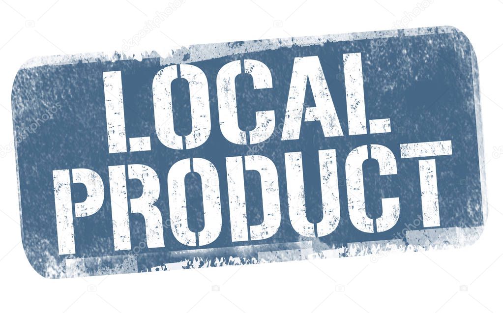 Local product sign or stamp