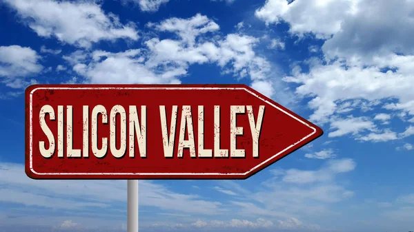 Silicon Valley metallic vintage sign