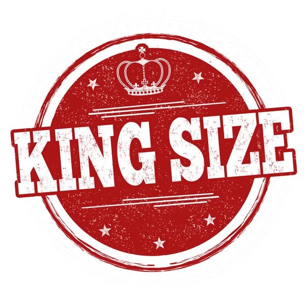 King size sign or stamp — Stock Vector