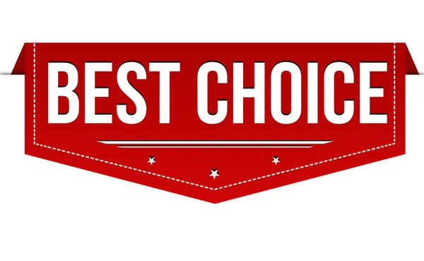 Beste keuze banner ontwerp — Stockvector