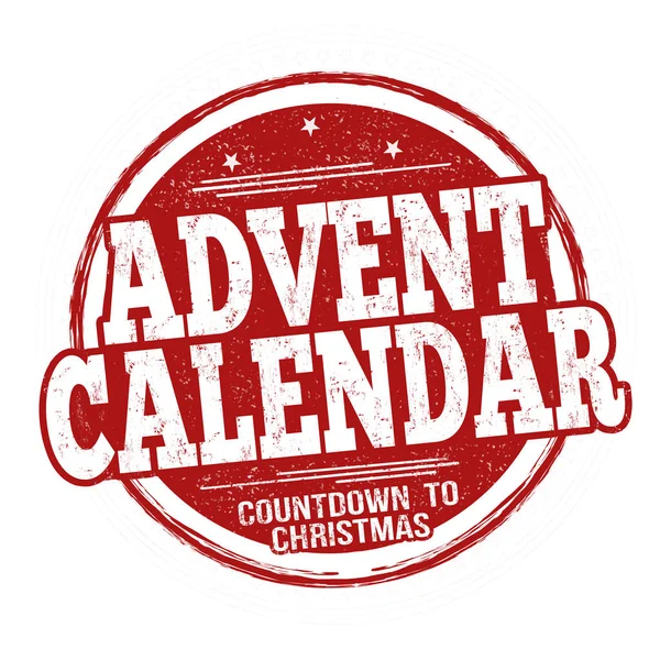 Advent Ημερολόγιο Είσοδος ή σφραγίδα — Διανυσματικό Αρχείο