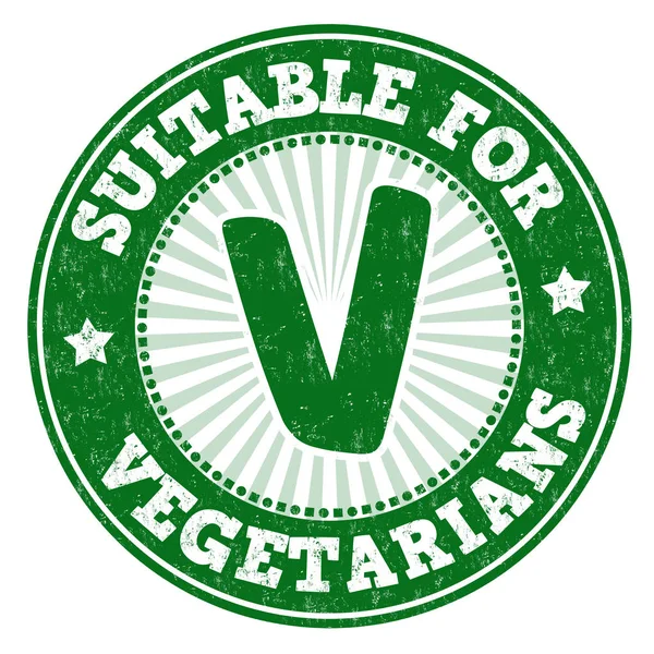 Adequado para vegetarianos assinar ou carimbar — Vetor de Stock