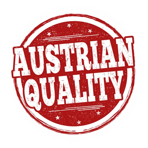 Sinal ou carimbo de qualidade austríaco — Vetor de Stock