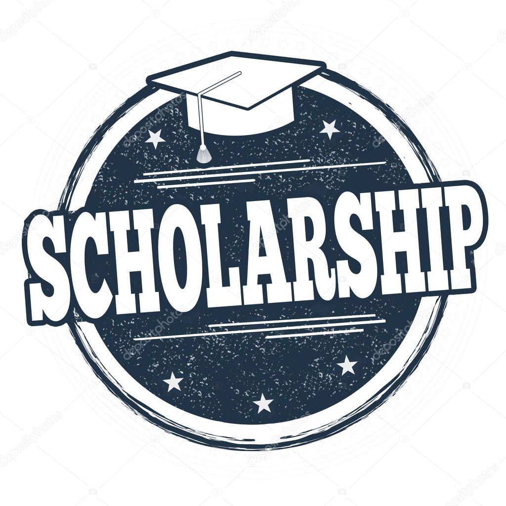 Scholarship sign or stamp