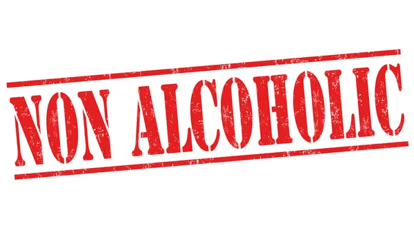 Signe ou timbre non alcoolique — Image vectorielle