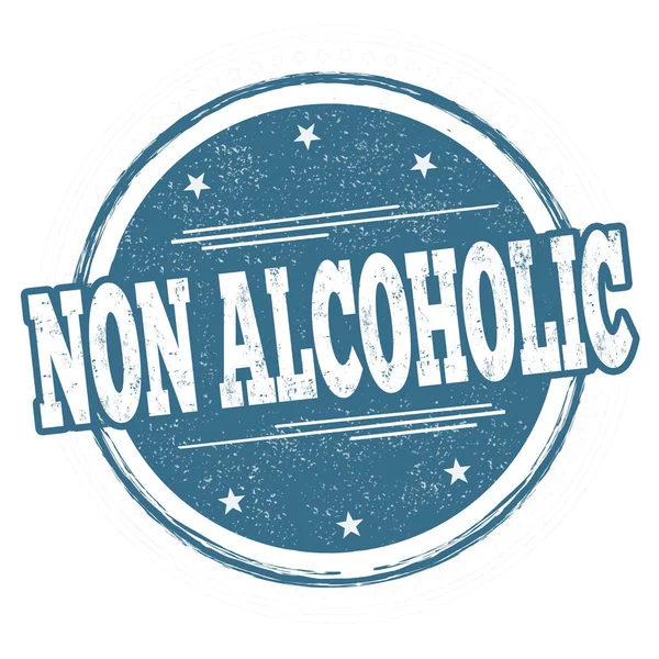 Niet-alcoholisch teken of stempel — Stockvector