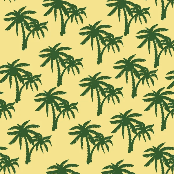 Coconut tree print for textile design — Stock Vector