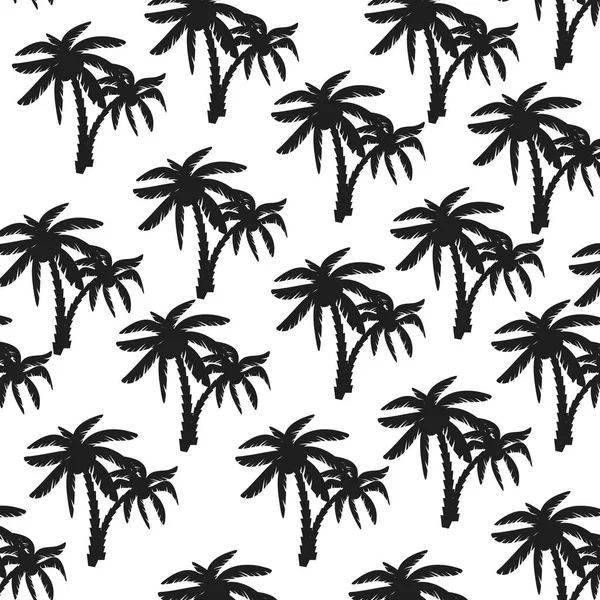 Coconut tree print for textile design — Stock Vector