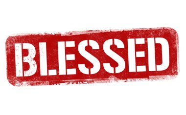 Blessed sign or stamp  clipart