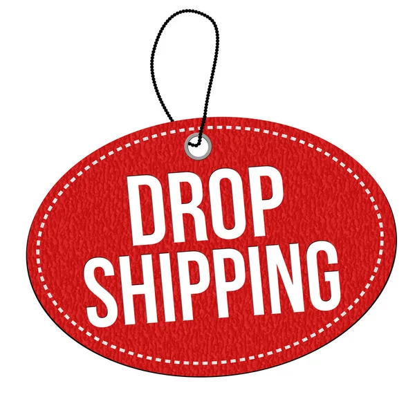 Drop shipping label or price tag — Stock Vector