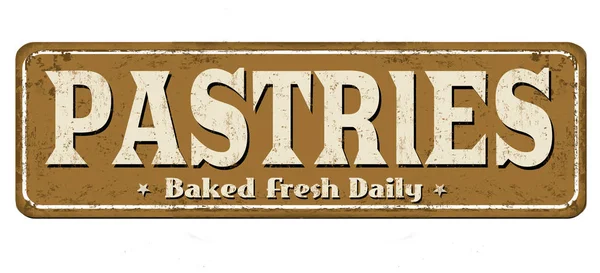 Pastas vintage sinal de metal enferrujado —  Vetores de Stock