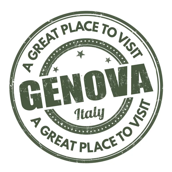 Genova sign or stamp — Stock Vector