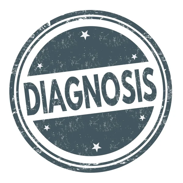 Diagnosis sign or stamp — Stock Vector