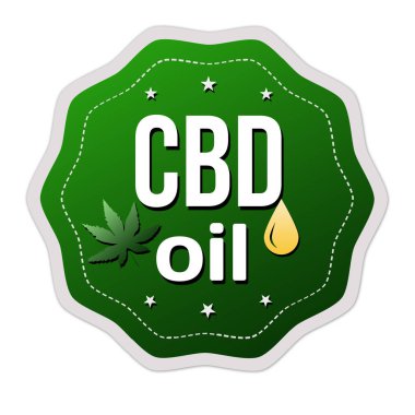 Cbd yağı (Cannabidiol) işareti veya etiket