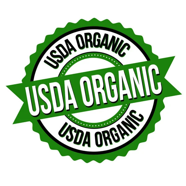 USDA organiska tecken eller stämpel — Stock vektor