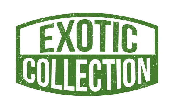 Exotic collection sign or stamp — Stock Vector