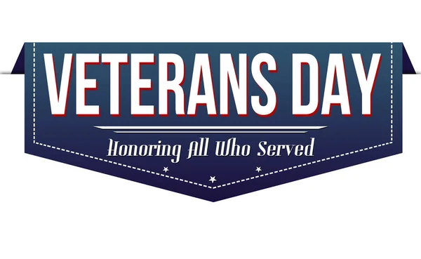 Veterans day banner design — Stock vektor