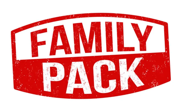 Family pack sign or stamp — Stock Vector