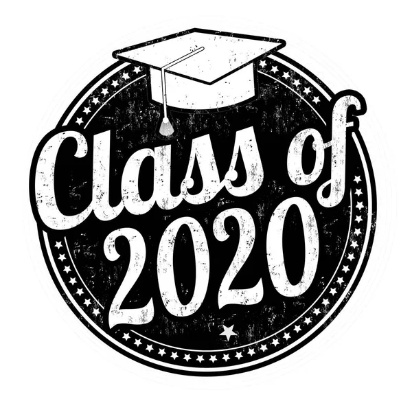 Class of 2020 grunge rubber stamp — Stock Vector