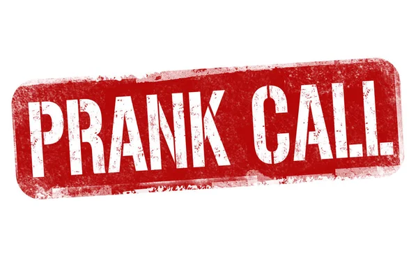 Prank call sign or stamp — Stock Vector