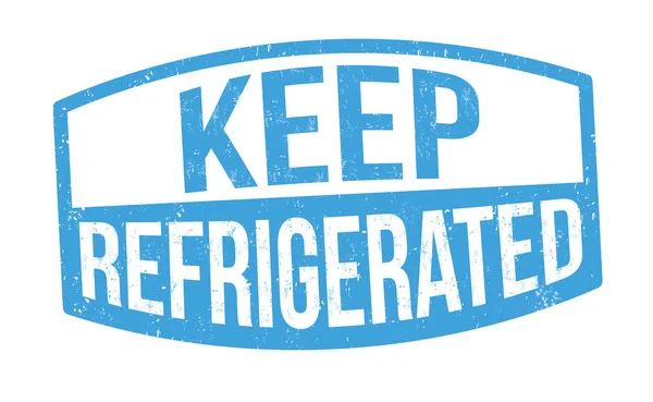 Keep refrigerated sign or stamp — Stock Vector