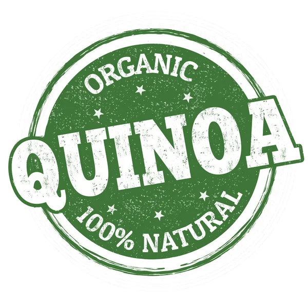 Segno o timbro della quinoa — Vettoriale Stock