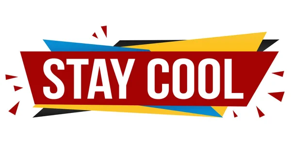 Stay cool banner design — Stock Vector