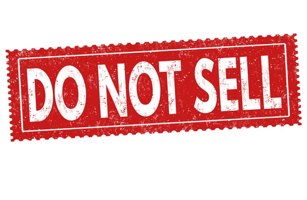 Do not sell sign or stamp — Stock Vector