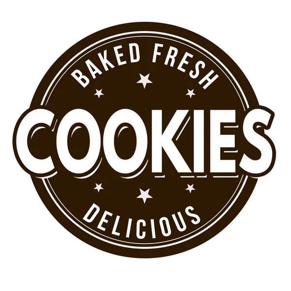 Zeichen oder Stempel von Cookies — Stockvektor