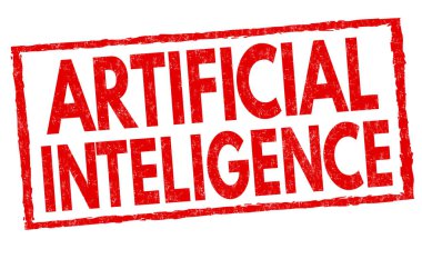 Beyaz arkaplanda yapay bütünlük grunge kauçuk damgası, vektör illüstrasyonu